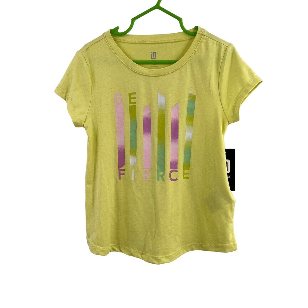 Ideology Yellow Fierce Girls Short Sleeve Size 5 New